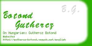 botond guthercz business card